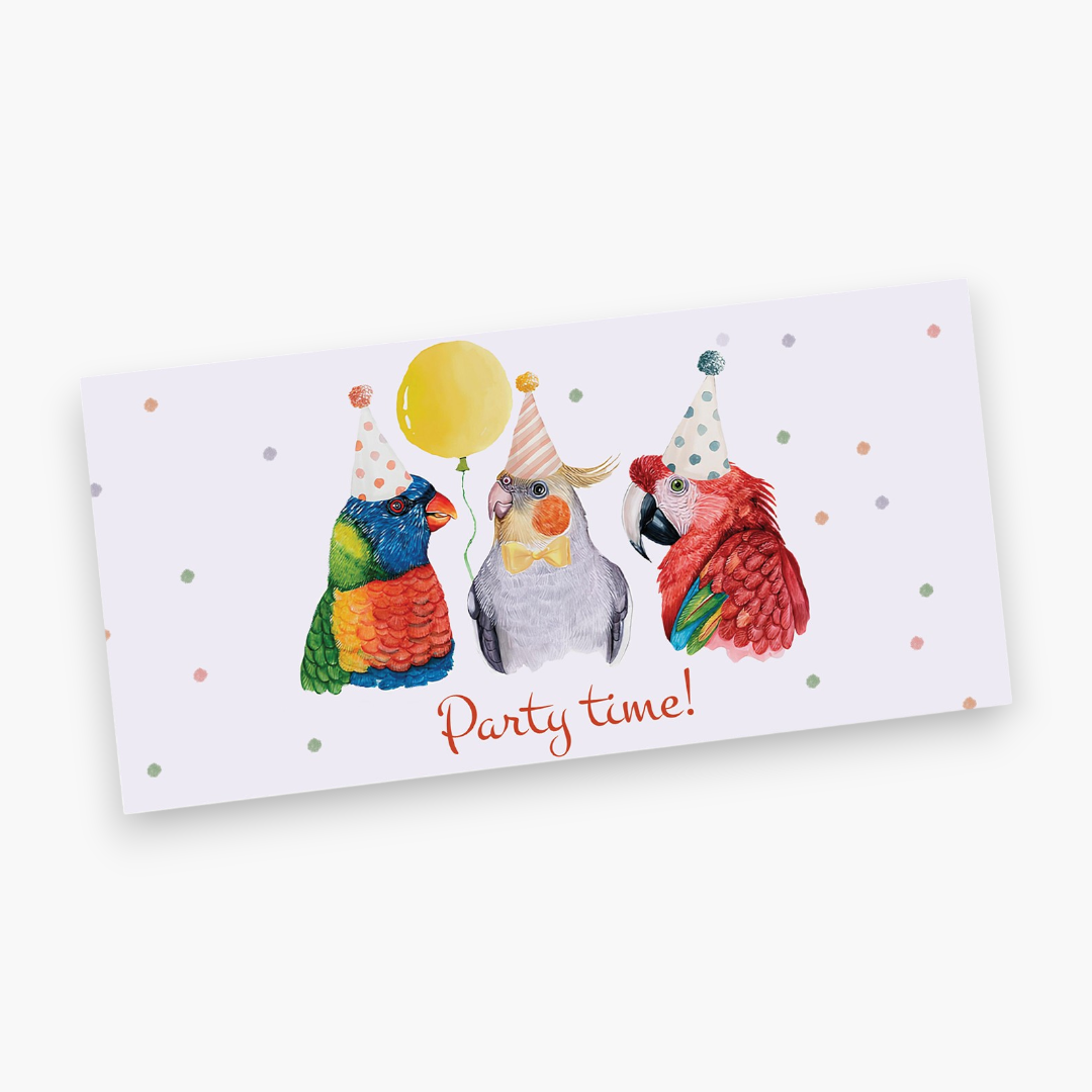 Party time greeting card
